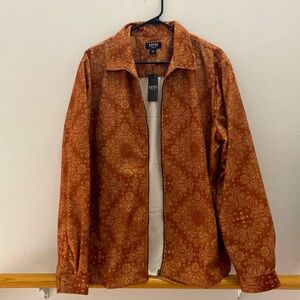 Bandana print over shirt